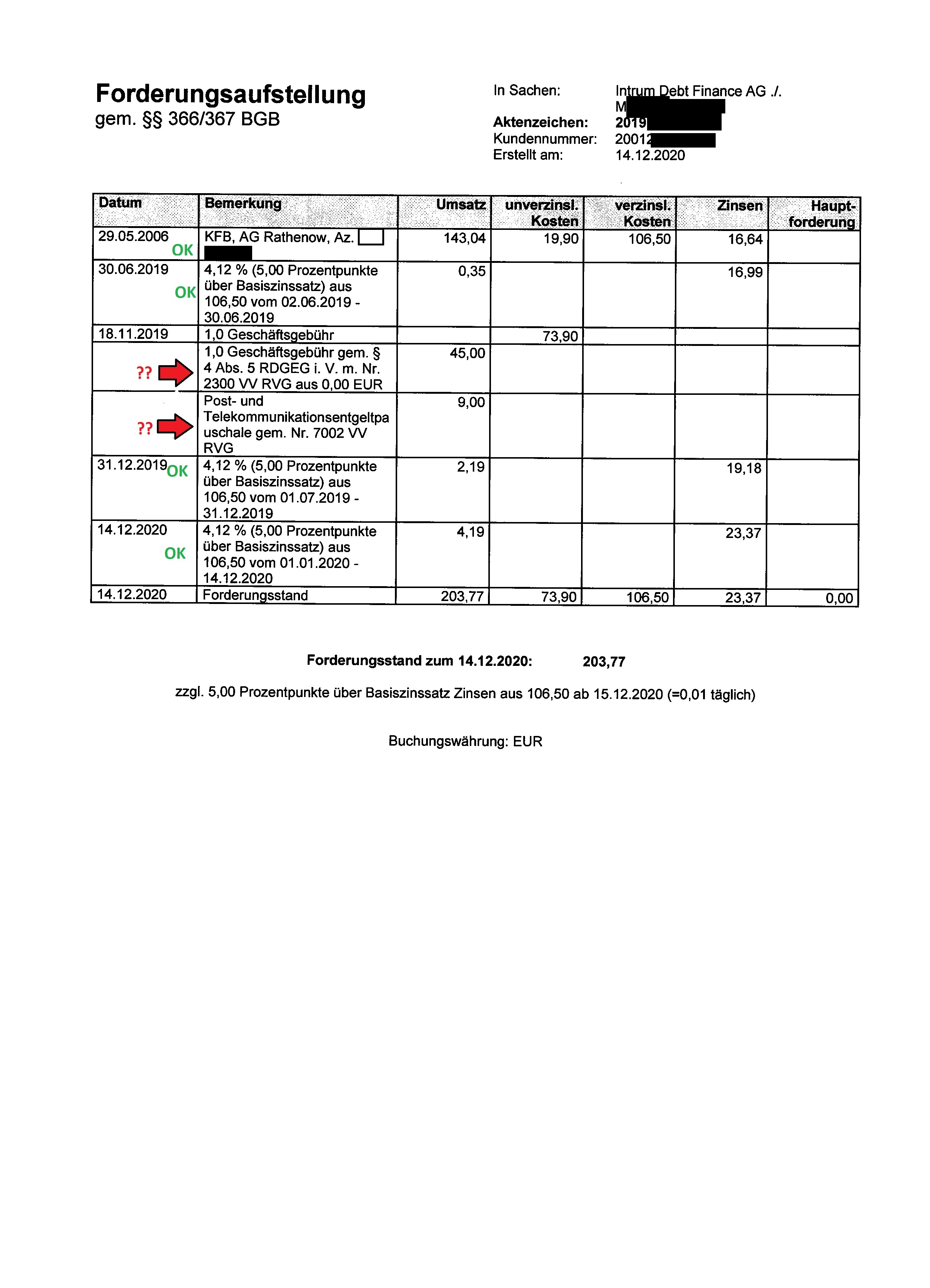 Kosten Inkasso rechtens? - Schuldner Community